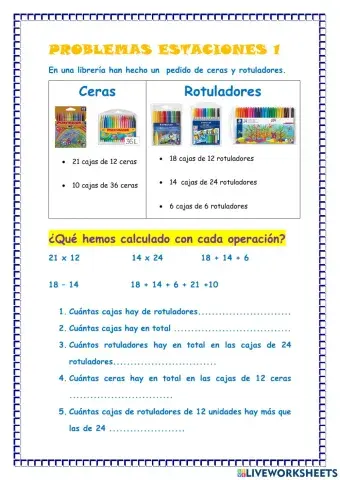 Problemas operaciones básicas