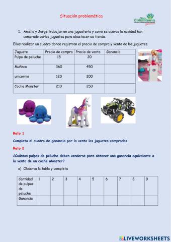 Situaciones de equivalencia y cambio