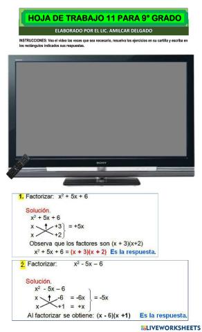 Factorización por Tanteo