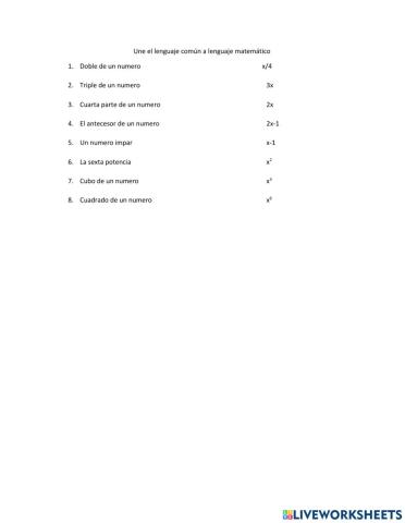 Unir resolucion lenguaje matematico