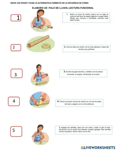 Como elaborar un palo de lluvia