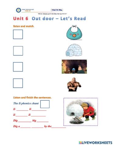 Unit 6 - let's learn read -Let's go1