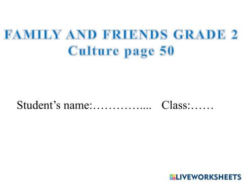 Grade 2 culture page 50