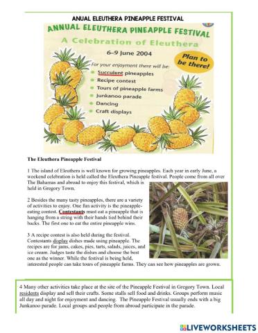 Grade 8- Festival- U5