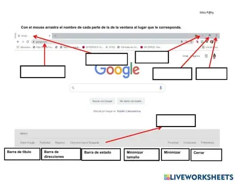 Partes de la ventana