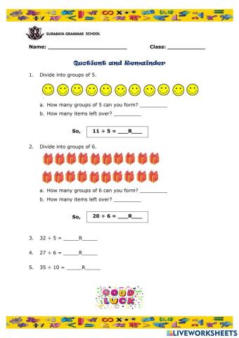 Quotient and Remainder