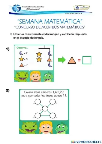 Segundo concurso de acertijos matemáticos