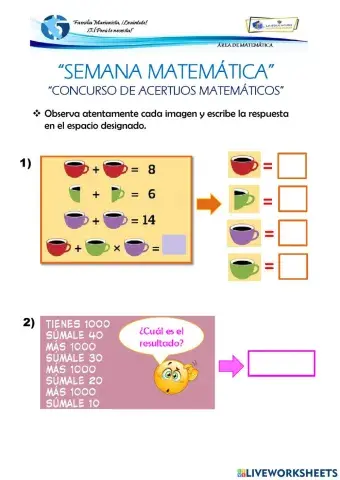 Tercer concurso de acertijos matemáticos.