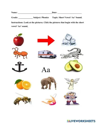 Short Vowel 'Aa-
