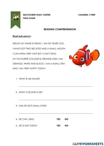 CH 1 FINAL EXAM READING