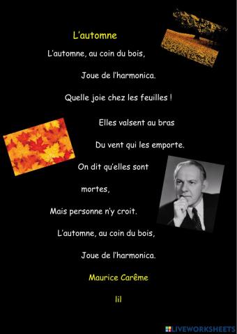 L'automne au coin du bois