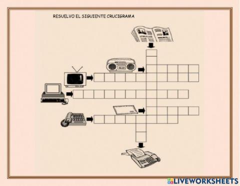 Crucigrama de medios de comunicación