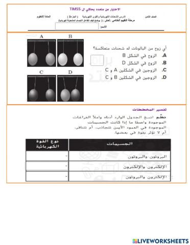 الشحنات الكهربائية والقوى الكهربائية33