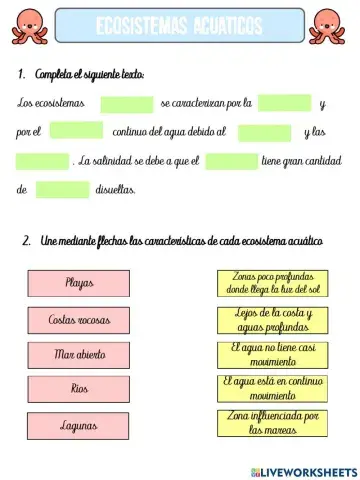 Ecosistemas acuáticos