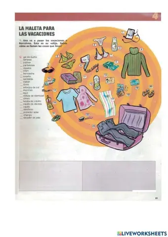 La Maleta para las vacaciones