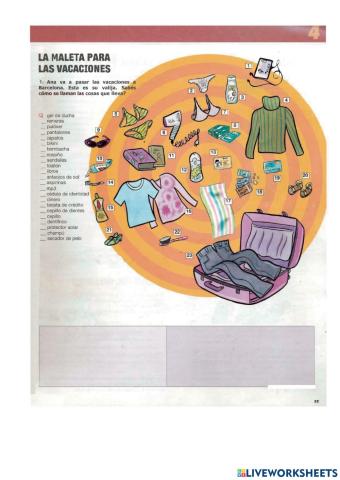 La Maleta para las vacaciones