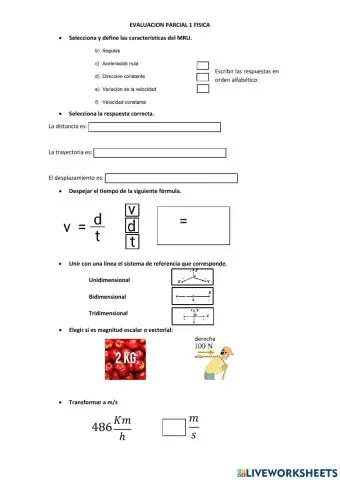 Magnitudes, MRU, conceptos básicos MRU