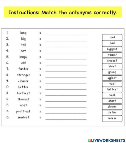 Antonyms