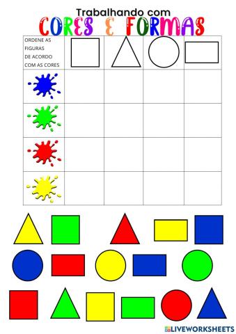 Cores e formas