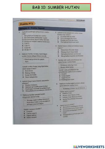 Bab 10: sumber hutan & bab 11: kitar semula