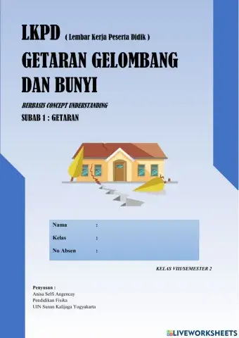 E-LKPD 1 Materi Getaran kelas VIII SMP-MTs