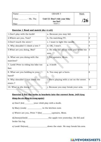 English 5 unit 12 test 2