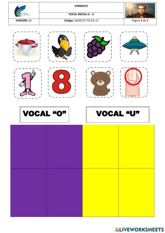 Vocal inicial O - U