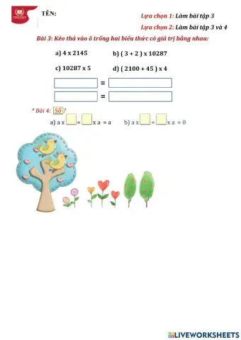 Tính chất giao hoán của phép nhân