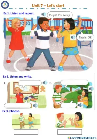 Unit 7 - Let's start