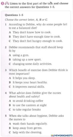 Listening comprehension