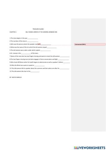 Treasure Island ch-1