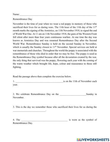 Remembrance Day