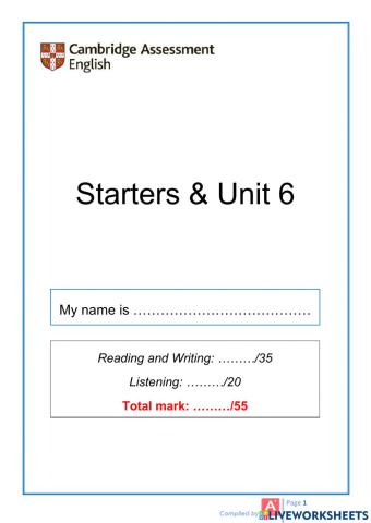 SM2-U6-Writing Test