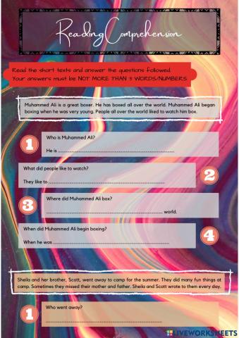 Reading Comprehension