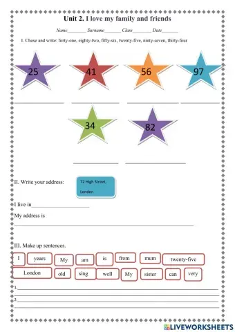 I love my family and friends