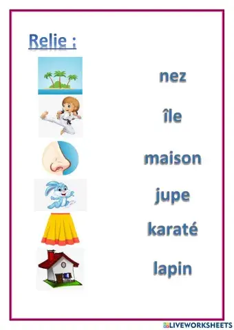 Quiz l'alphabet vocabulaire