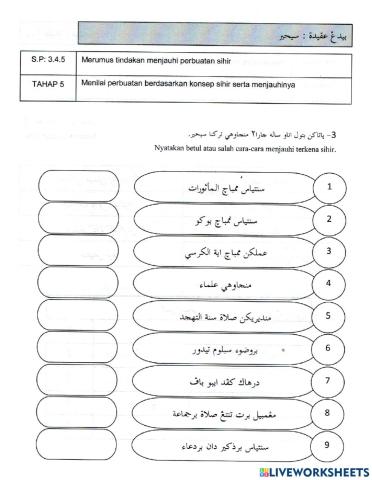 Bahaya Sihir Tahun 5