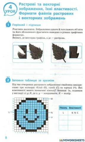 Растрові та векторні зображення
