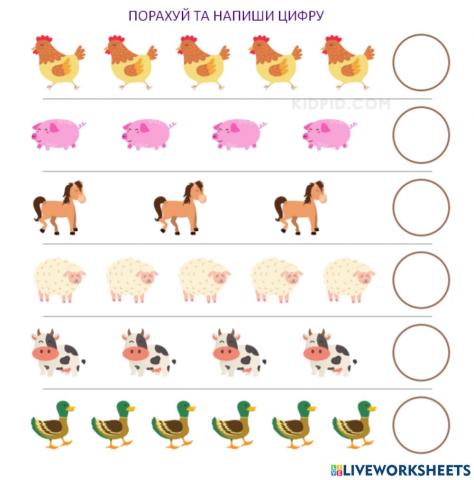 Рахуємо предмети