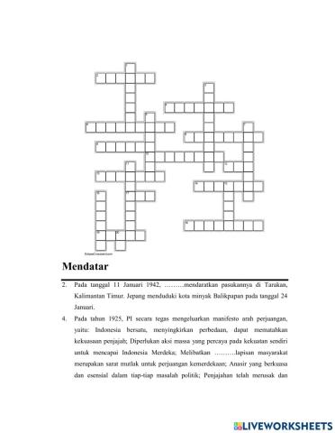 Crossword Bagian Random Ke 18