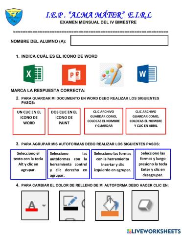 Herramientas de word
