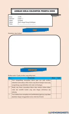 Teori Pembentukan Jagat Raya