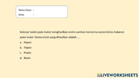 Latihan liveworksheets