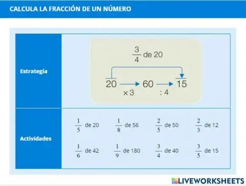 3.2 Calcular la fracción de un número