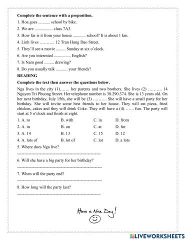 Grade 7 review 1
