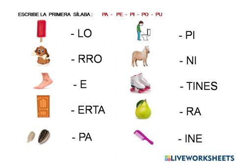 Lectura analitica. letra -p-