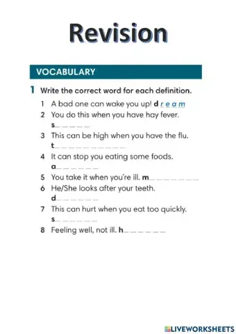 Wider World 2 - Unit 6 - Revision