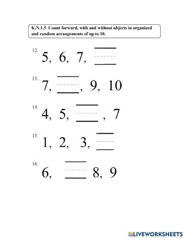 Fill in the missing number