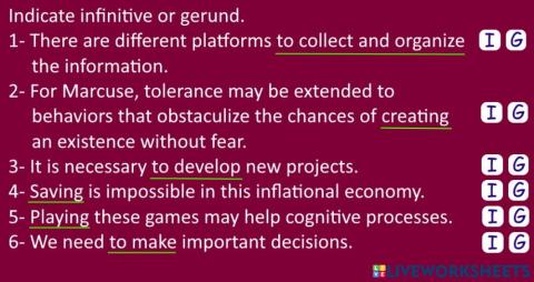 Gerunds and infinitives