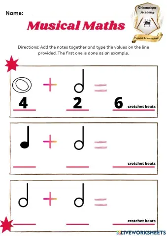 Musical Mathematics: Semibreve, Minim & Crotchet